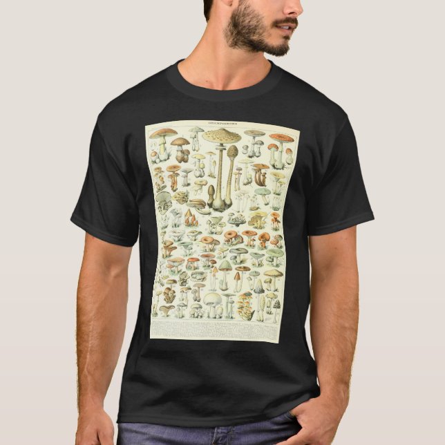 Pilz-wissenschaftliche Illustration, die Magie Ps T-Shirt (Vorderseite)