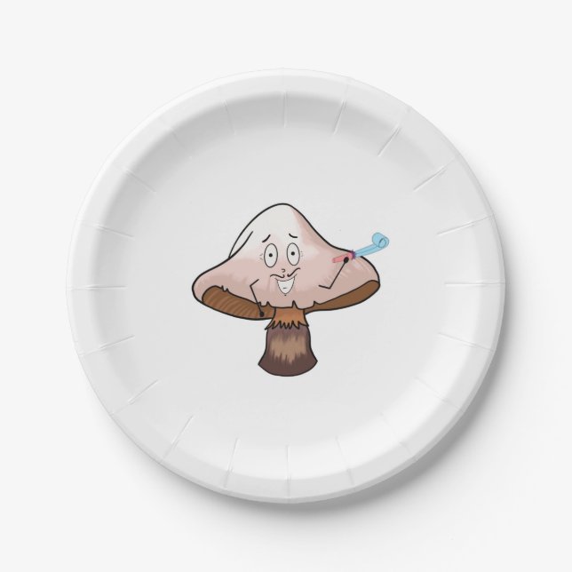 Pilzdesign, Party-Pilz Pappteller (Vorderseite)