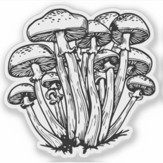 Pilze Aufkleber