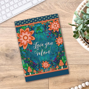 Pilze aus dem Blumengarten Hübscher Muttertag Karte