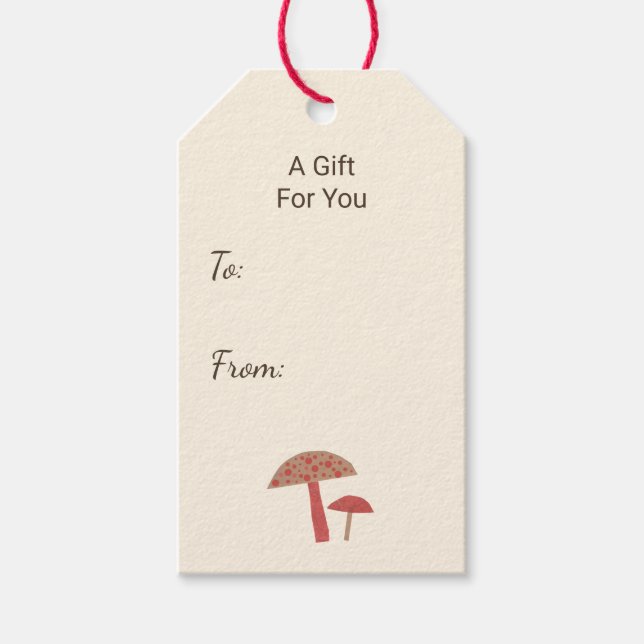 Pilze aus dem Mittelalter Retro Original Natur Kun Geschenkanhänger (Vorderseite)