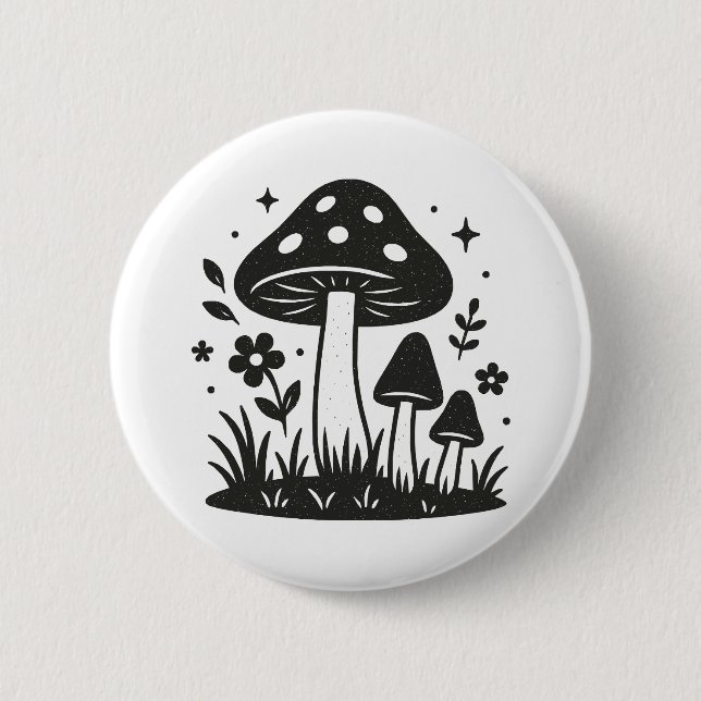 Pilze Button (Vorderseite)