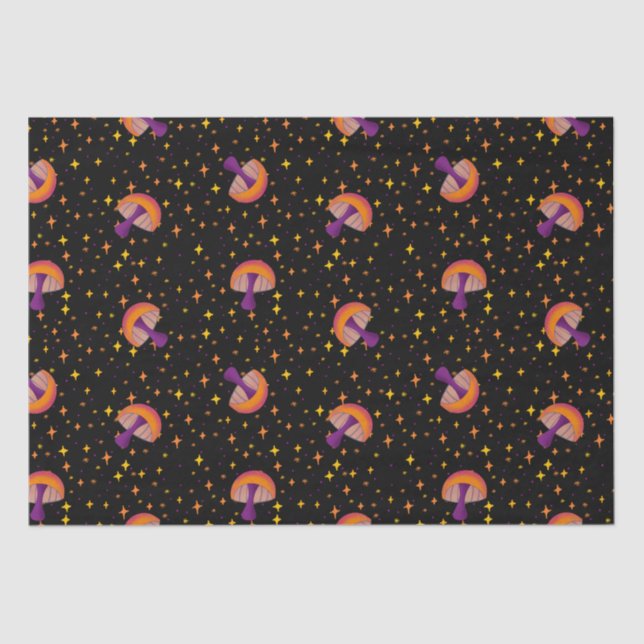 Pilze der Herbstmagie_schwarz Seidenpapier (Vorderseite)