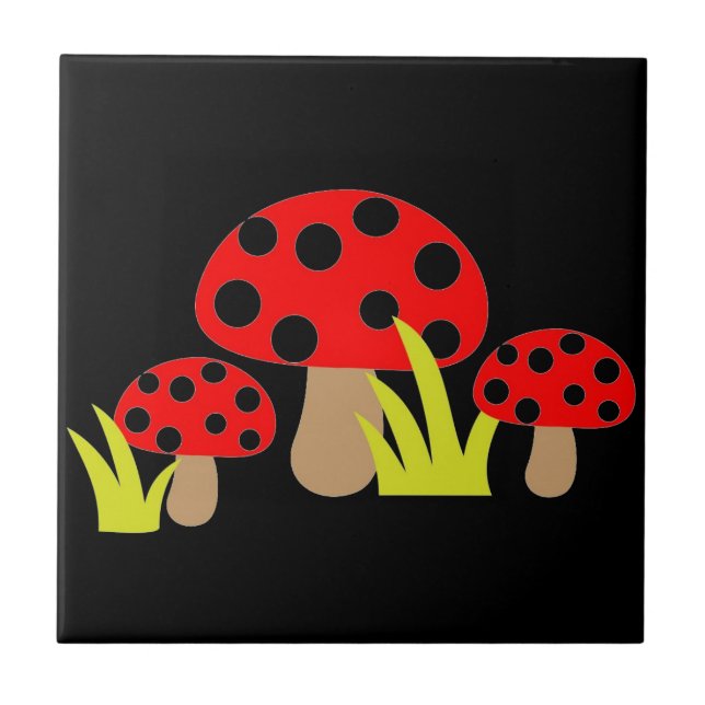 Pilze Fliese (Vorderseite)