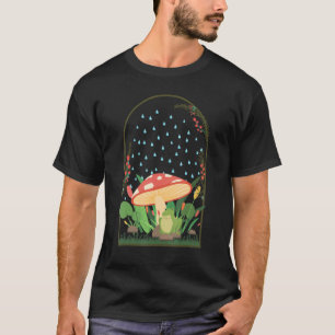 Pilze Frosch Naturecore Forestcore T-Shirt