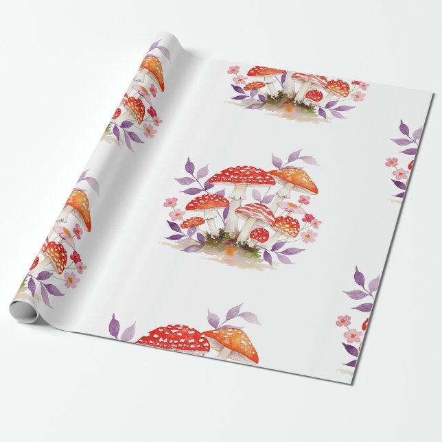 pilze geschenkpapier (Ungerollt)