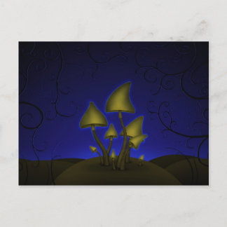 Pilze (Halloween Night) Postkarte