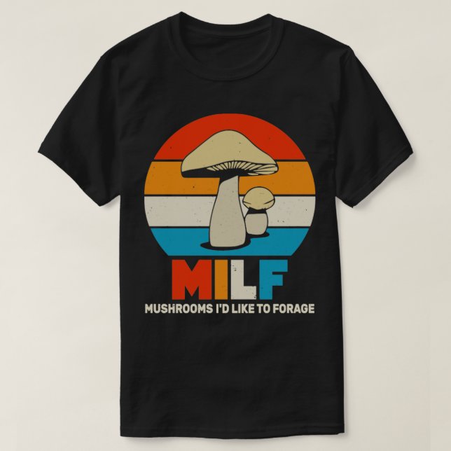 Pilze ID like Futter Retro Vintag T-Shirt (Design vorne)