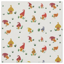 Pilze mit Herz Gewohnheit gekämmtem Baumwollgewebe