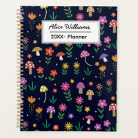 Pilze mit Whimsischer Blume Personalisiert