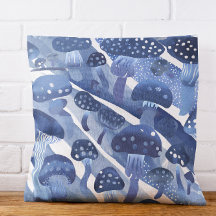 Pilze Pilze Toadstocker abstrakte Blues Meer