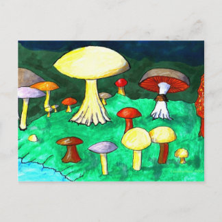 Pilze Postkarte