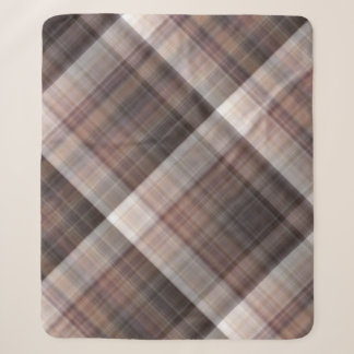 Pilze Rustikale Braune Plaid Sherpadecke