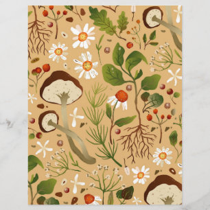 Pilze, Säcke und Blätter