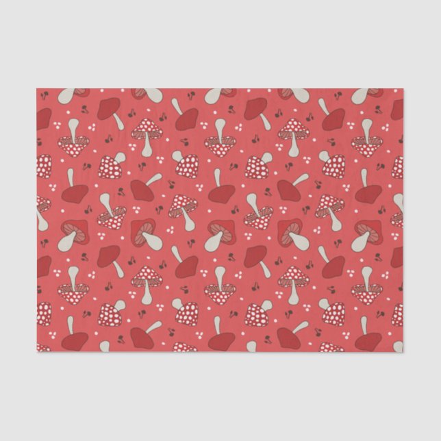Pilze Seidenpapier (Vorderseite)