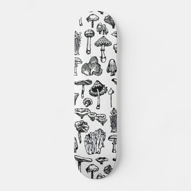 Pilze Skateboard (Vorderseite)