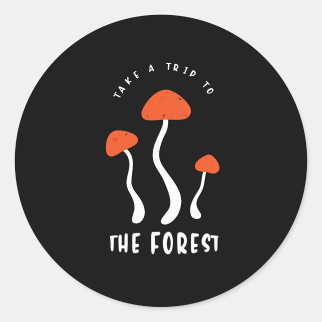 Pilze Spaß Lustigen Sprüche Pilzsucher Runder Aufkleber (Vorderseite)