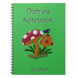 Pilze Spiral Foto Notebook Notizblock