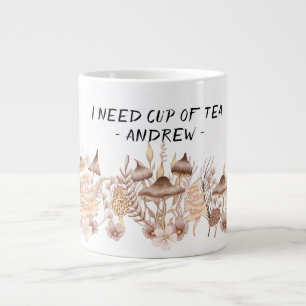 Pilze Tee-Tasse, mystisches Getränk, Hexenkunst Ta Jumbo-Tasse