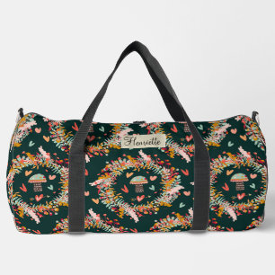 Pilze und Herzen Fröhlich Duffle Bag