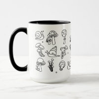 Pilze und Schnecken Tasse