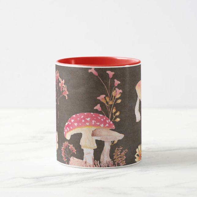 Pilze und wilde Blume Tasse (Zentrum)
