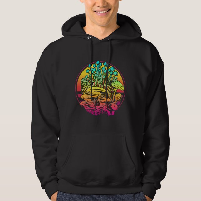 Pilze Vaporwave Hoodie (Vorderseite)