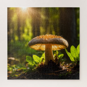 Pilze wachsen im Wald Puzzle