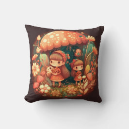 Pilzelfen im Felswirbelkissen Kissen