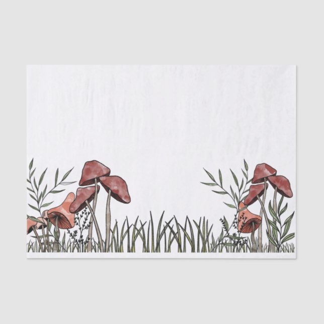 Pilzfeld Seidenpapier (Vorderseite)