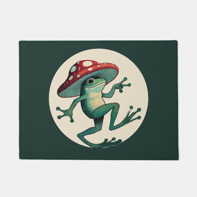 Pilzfrosch Fußmatte (Vorderseite)