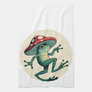 Pilzfrosch Geschirrtuch