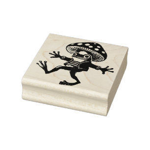 Pilzfrosch Gummistempel