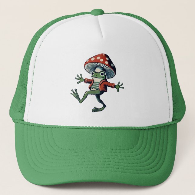 Pilzfrosch Truckerkappe (Vorderseite)