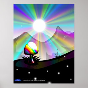 Pilzgebirgsplakat Poster