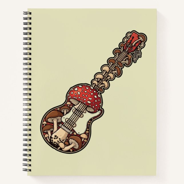 Pilzgitarre Notizbuch (Vorderseite)