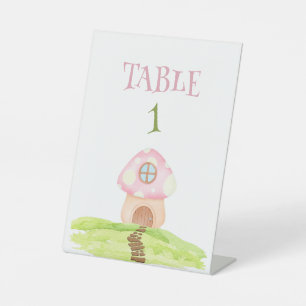 Pilzhaus, Blumengarten & Fairyland Sockelschild