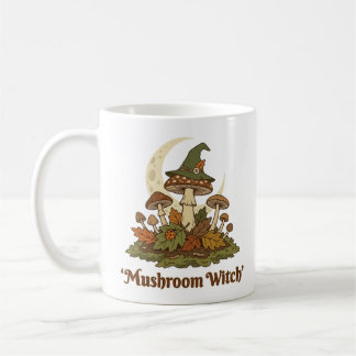 Pilzhexe Goblincore Herbst Halloween Kaffeetasse