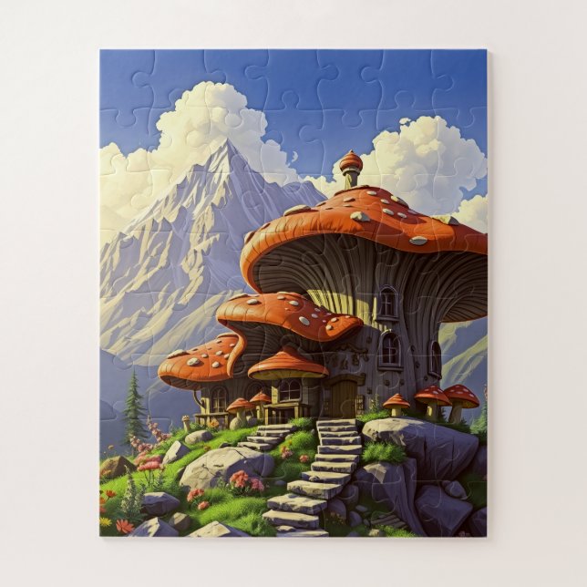Pilzhütte Puzzle (Vertikal)