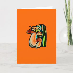 Pilzkarte Feiertagskarte