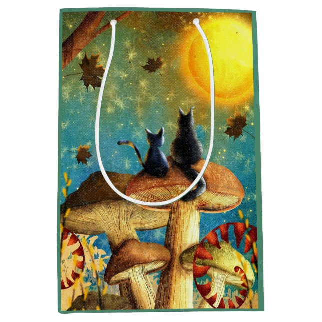 Pilzkatzen Mittlere Geschenktüte (Vorderseite)