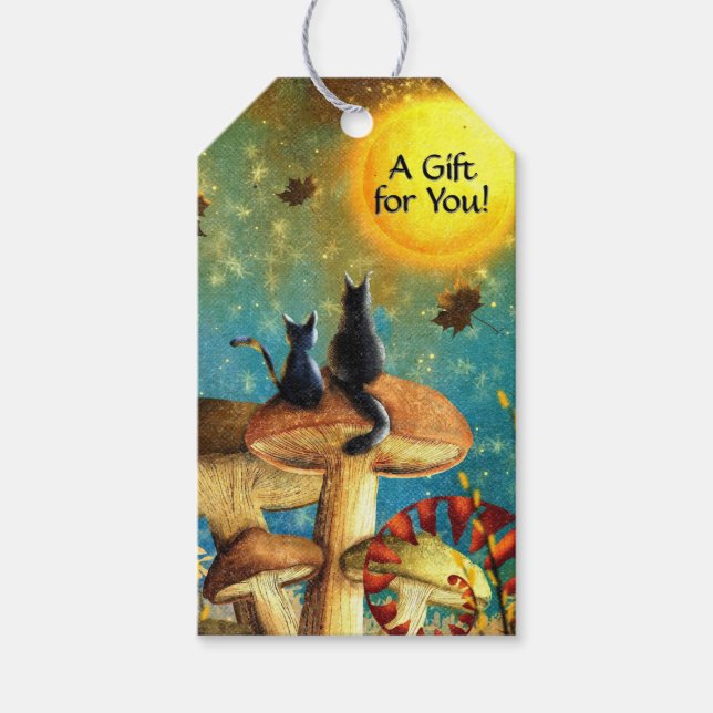 Pilzkatzen sind ein Geschenk für Sie Geschenkanhänger (Vorderseite)
