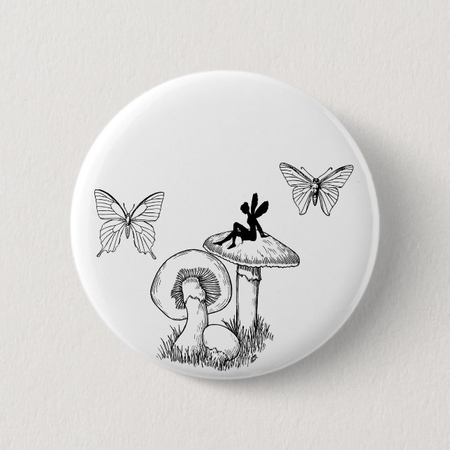 Pilzknopf Button (Vorderseite)