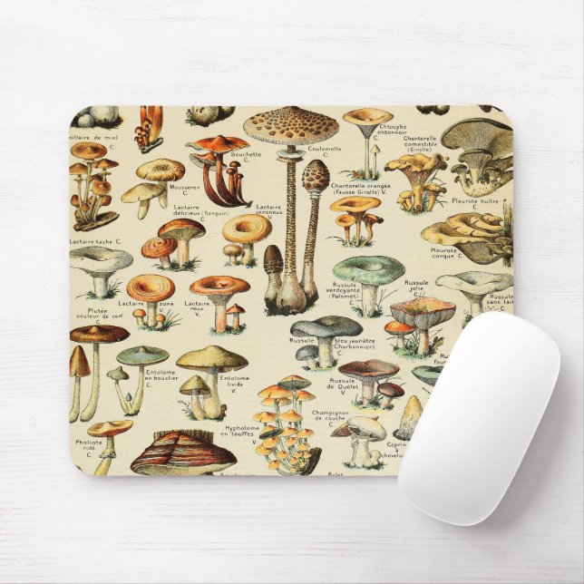 Pilzkollektion Mousepad (Mit Mouse)