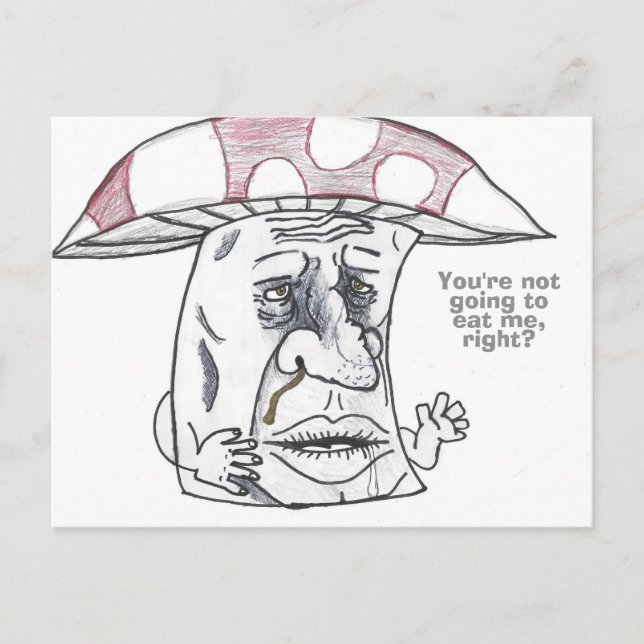 Pilzmann-Therapie Feiertagspostkarte (Vorderseite)