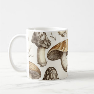 Pilzmuster-Illustration Kaffeetasse