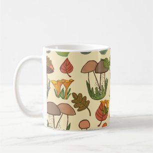 Pilzmuster. kaffeetasse