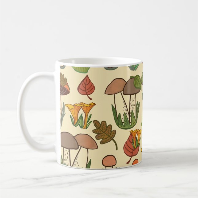 Pilzmuster.  kaffeetasse (Links)