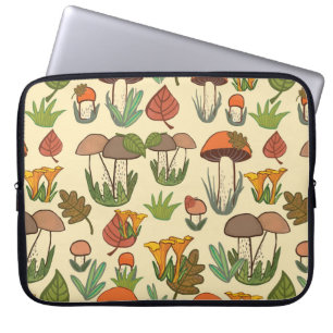 Pilzmuster. Laptopschutzhülle