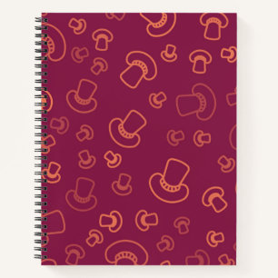 Pilzmuster Notizbuch